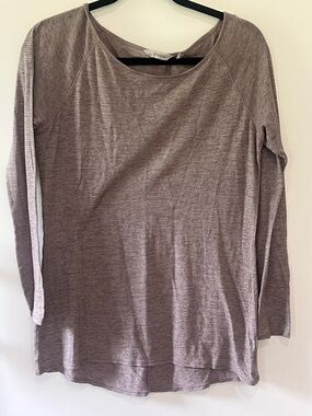Athleta Cardiff Top - Long-Sleeve Scoop Neck Top - Mauve